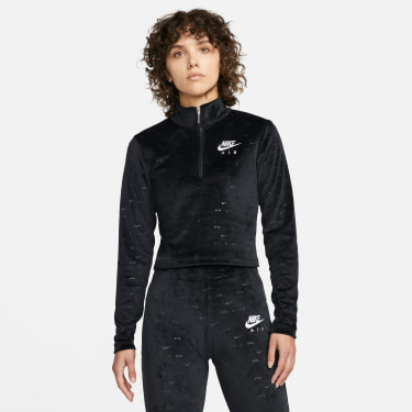 W NSW AIR VLR CROP QZ Langarmshirt