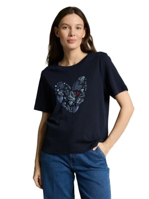 Tom Tailor Boxy Crew Neck női póló