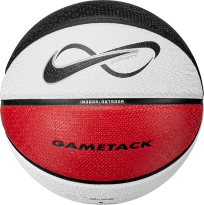 Basketball mit Infinity-Logo und GOMETACK-Aufschrift.