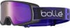 Bollé Skibrille mit violetter Spiegellinse und schwarzem Band.