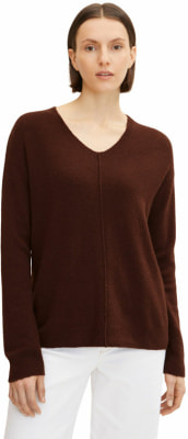 Tom Tailor Knit Cozy V-Neck női pulóver