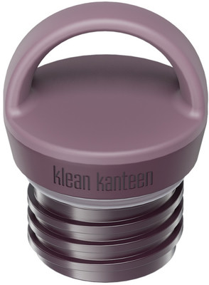 Lila Deckel mit Griff und Klean Kanteen Logo für eine Tasse.