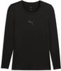 Schwarzes Langarmshirt mit Puma-Logo auf der Brust.