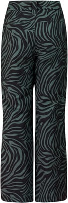 Grüne Hose mit schwarzem Zebramuster. Grüne Hose mit schwarzem Zebramuster.