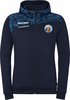 Marineblaue Kapuzenjacke mit Kempa- und Lauterach HC-Logos.