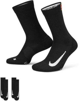 Nike Tenisové ponožky U Multiplier Crew 2PR Cushioned,2PÁ/BAL
