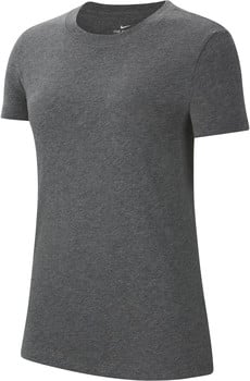 Herren dunkelgraues Nike T-Shirt mit kurzen Ärmeln und Rundhalsausschnitt.