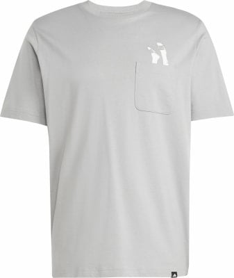 adidas Lounge Slides Graphic Pocket T-Shirt