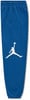 Blaue Jogginghose mit weißem Jordan Jumpman Logo.