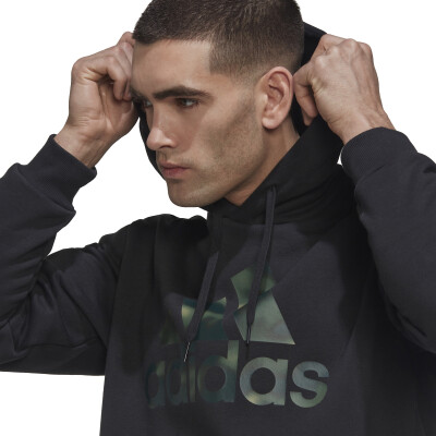 adidas M CAMO HD férfi kapucnis felső