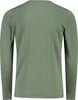Grünes Langarmshirt, von hinten gezeigt.