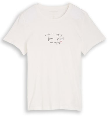 Tom Tailor Crew Neck Logo női póló Tom Tailor Crew Neck Logo női póló