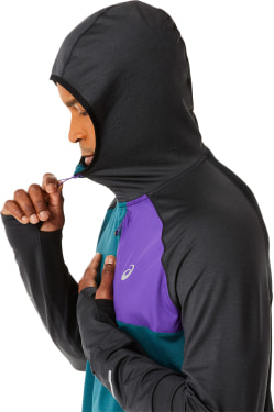 WINTER RUN LS HOODIE futófelső kapucnis