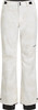 Damen-Skihose in Weiß mit zartem Muster und schwarzen Details.
