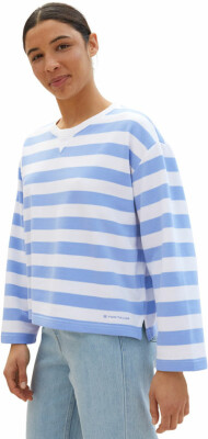 Tom Tailor TOM TAILOR Sweatsh.Stripe Női pulóver
