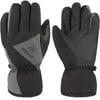 Ein Paar schwarzer und grauer Handschuhe mit ESKA-Logo auf dem linken Handschuh.