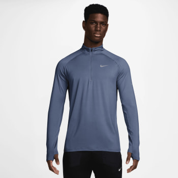 Nike STRIDE langarm Laufshirt mit Halfzip