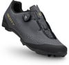 Grauer Scott-Radschuh mit BOA-System und perforiertem Obermaterial.