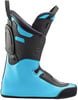 Ein blauer Skischuh mit schwarzen Akzenten und strukturierter Oberfläche.
