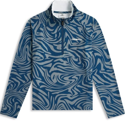 Herren-Pullover in Blau mit Print und weißem Kragen. Herren-Pullover in Blau mit Print und weißem Kragen.