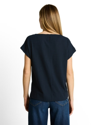 Tom Tailor Boatneck Struct. női póló