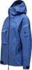 Blaue Peak Performance Herrenjacke mit Kapuze und vielen Taschen.