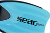 Blaue Flosse mit schwarzem SEAC Sprint Logo.