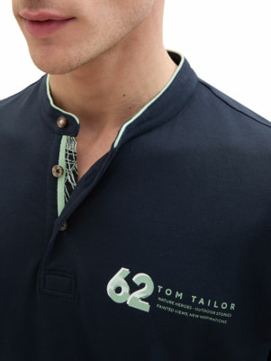 Tom Tailor TOM TAILOR Detailed StandUp póló