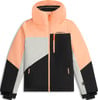 O'Neill Jacke mit Farbblockdesign in Orange, Grau und Schwarz.