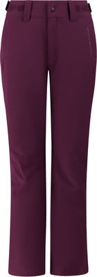 Damen-Outdoorhose in Weinrot mit Markenlogo an der Seite. Damen-Outdoorhose in Weinrot mit Markenlogo an der Seite.