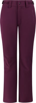 Damen-Outdoorhose in Weinrot mit Markenlogo an der Seite.