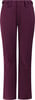 Damen-Outdoorhose in Weinrot mit Markenlogo an der Seite.