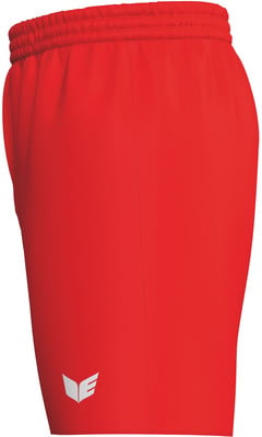 Rote Shorts mit weißem Logo und Gummizugbund