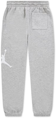 Graue Jordan Jogginghose mit Jumpman-Logo am linken Bein. Graue Jordan Jogginghose mit Jumpman-Logo am linken Bein.