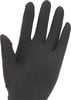 Schwarze Handschuhe mit dreieckigem Muster auf der Handfläche.