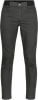 Dunkelgraue Damenhose mit elastischem Bund und geformten Knien.