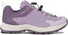 Lila Wanderschuh mit Schnellverschluss und GORE-TEX-Membran.