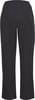 Schwarze Hose mit geradem Bein und Seitentaschen.