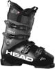Schwarzer HEAD Formula XP LV Skischuh mit Schnallen und HEAD-Logo.