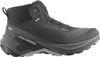 Schwarzer Salomon Outdoor-Knöchelschuh mit Gore-Tex und Schnellverschluss.