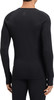 Schwarzer Langarmpullover für Herren, von hinten gesehen.