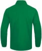 Grüne Herrenjacke mit langen Ärmeln und Kragen, Rückansicht.