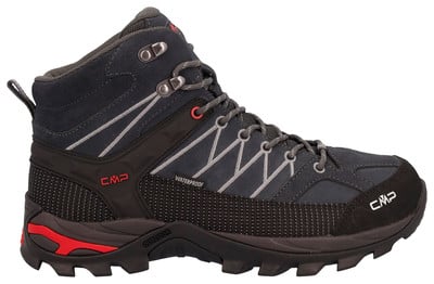 Herren dunkelblaue wasserdichte CMP Wanderschuhe mit roten Akzenten. Herren dunkelblaue wasserdichte CMP Wanderschuhe mit roten Akzenten.