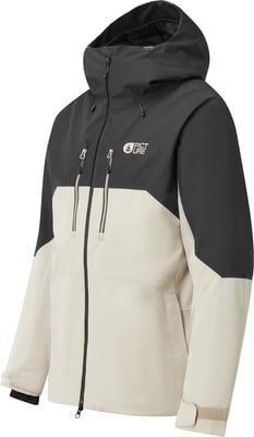 Picture Organic Skijacke, dunkelgrau und beige, mit Logo.