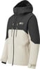 Picture Organic Skijacke, dunkelgrau und beige, mit Logo.