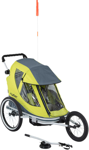 fahrradanhänger.de SPORTNOW Fahrradanhänger 170 Liter Fahrrad Lastenanhänger mit Kupplung 51 cm Schnellspannend Luftreifen, Abdeckplane Transportanhänger bis 40 kg, Dyson Airwrap™ Aufsätze und 2 Kids Titel:Standardtitel