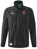 Schwarze Jacke mit Teamlogo und Initialen NR.