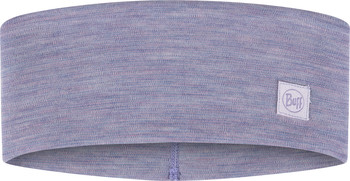 Lila Stoffband mit Buff-Logo auf der rechten Seite.