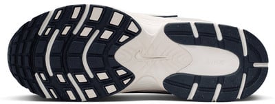 Nike cipőtalp sötétkék és bézs elemekkel, Nike logóval. Nike cipőtalp sötétkék és bézs elemekkel, Nike logóval.