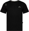 Schwarzes T-Shirt mit kurzen Ärmeln, Berg-Logo und Schriftzug CHILLAZ.
